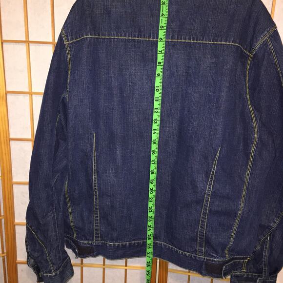 Men's MECCA Denim Jacket size L flaws - Picture 7 of 13
